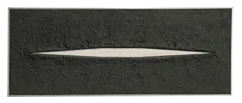 Elsa Gramcko, R-37, 1960. Acrylic with sand and mixed media on canvas, 13 3/4 x 35 3/8 in.