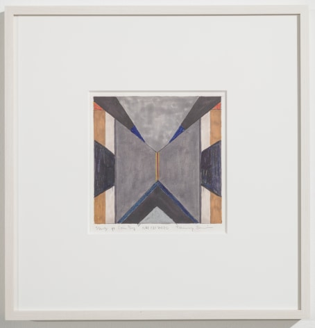 Fanny San&iacute;n,&nbsp;Study for Painting No. 1 (3), 2020, 2020,&nbsp;Marker and pencil on paper,&nbsp;12 x 16 inches (30.5 x 40.6 cm.)