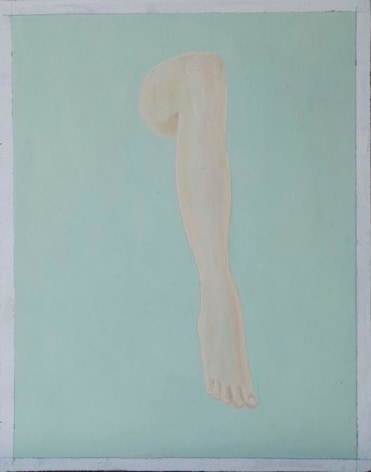 Melanie Smith, Empty Body 4, 2015. Oil and encaustic on wood, 12 5/8 x 9 7/8 in.