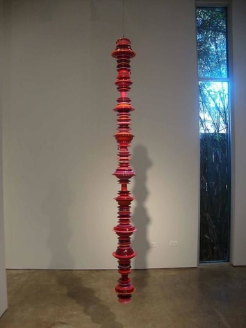 Thomas Glassford, Xylem and Phloem, 2011, Melamine cafeteria ware and mixed media, 10&#039; x 13&quot; x 13&quot;