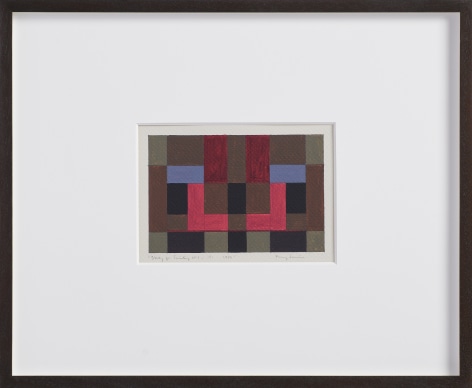 Fanny San&iacute;n, Study for painting No 1 (3), 1979. Acrylic on paper, 15 ⅞ x 19 5/16 x 1 ⅝ in. (40.3 x 49.1 x 4.1 cm.)