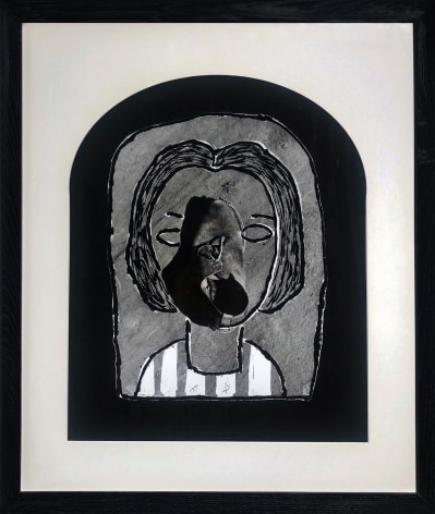 Geraldo Barros. The Shoe Girl, Tatuape Cemetery, S&atilde;o Paulo, 1949/1994. Silver Gelatin Print. 26 x 22 in. (66 x 55.9 cm.)