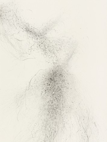Gustavo D&iacute;az, Untitled (detail), 2022. Graphite on paper, 41 1/8 x 26 1/8 in.
