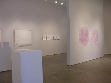 Le&oacute;n Ferrari, Luis Roldan, Gabriel de la Mora, Sicardi Gallery installation view, 2008