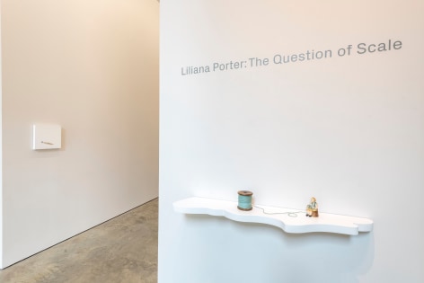 Liliana Porter: The Question of Scale, Installation at Sicardi | Ayers | Bacino, 2024. Photo by Anthony Rathbun.