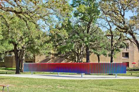 Carlos Cruz-Diez, Double Physichromie: University of Houston, 2008. 59 1/16 x 601 9/16 in. (150 x 1528 cm.)