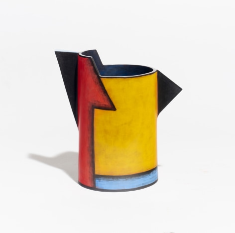 Lidya Buzio. X, 2012, painted earthenware, 12 &frac12; x 7 &frac12; in.