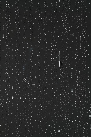 Marco Maggi, Binaries, detail, 2021. Paper on paper on paper, 60 x 40 in. (152.4 x 101.6 cm.)