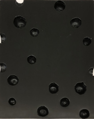 Brown Open Cluster 3, 2018. Lacquer, 7 21/32 x 9 27/32 in. (19.5 x 25 cm.),