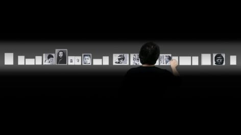 Oscar Mu&ntilde;oz, El Coleccionista, 2014-2016. 5 HD synchronized video projections with sound, 52 minutes (commissioned by MARCO Museo de Arte Contempor&aacute;neo de Monterrey, Mexico, and Jeu de Paume, Paris, France).