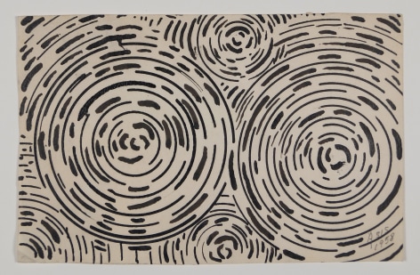 Antonio Asis, Untitled, 1958, Ink on paper,&nbsp;3 1/2 x 5 1/2 in. (8.9 x 14 cm.)