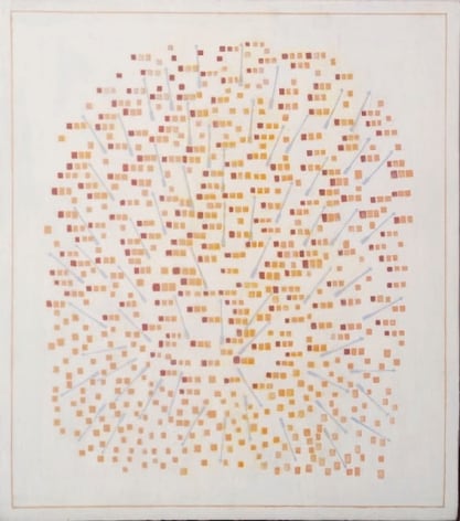 Melanie Smith, Diagram 62, 2016. Oil encaustic on wood, 14 9/16 x 12 5/8 in.