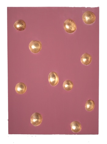 Inflorescence Rosa, 2018. Lacquer, 22 3/4 x 17 1/8 x 1 1/8 in. (57.8 x 43.5 x 2.9 cm.),