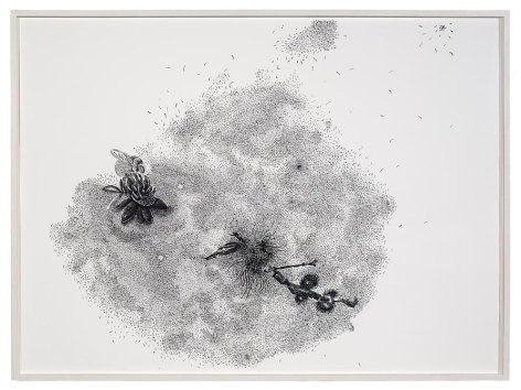 Luisa Roa, Untitled, The Elephant Journey Series, 2012, Ink on paper, 27&quot; x 38&quot;