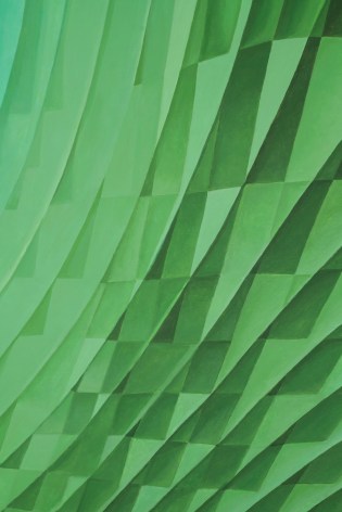 Melanie Smith, Psychoactive Render 2-II (detail), 2021. Pigments on veneered wood panel, 55 1/8 x 47 1/4 in. (140 x 120 cm.)