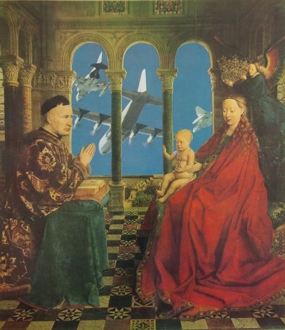 Le&oacute;n Ferrari, Untitled, 1986. Collage, 10 7/16 x 9 1/4 in. / 26.5 x 23.5 cm.