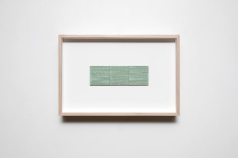 Gabriel de la Mora. Cl / 203-II, 2015. Glass microscope slides. 12 x 17 ⅞ x 2 ⅜ in.