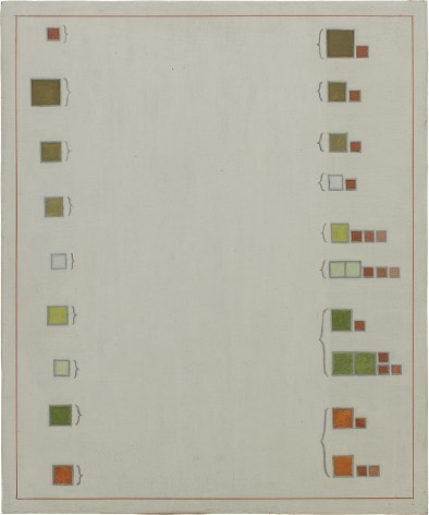 Melanie Smith. Diagram 59, 2016. Oil and encaustic on mahogany.14 ⅛ x 11 &frac34; in.