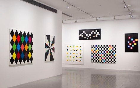 Installation view of Graciela Hasper: Gram&aacute;tica del Color, Museo del Arte Moderno de Buenos Aires, 2013-2014.