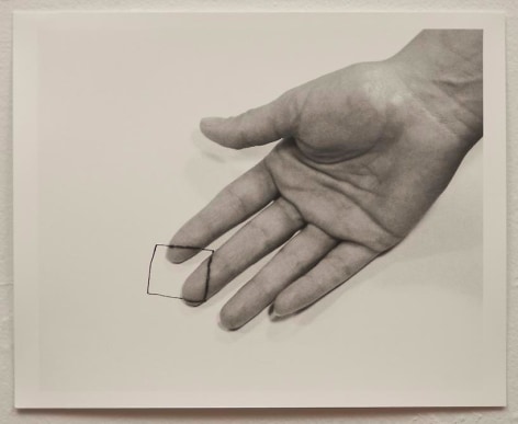 Liliana Porter, The Square IV, 1973. Gelatin silver photograph, 8 1/2 in. x 11 in.