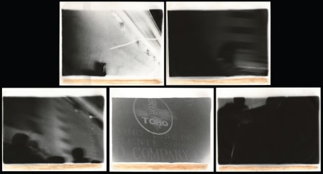 Miguel &Aacute;ngel Rojas. Espermarios, 1979. 5 Vintage silver gelatin prints &amp;amp; organic human fluid, 8 x 10 in. (20.3 x 25.4 cm.) each