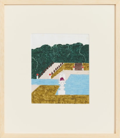 Eleonore Koch,&nbsp;Untitled, 1980. Graphite and tempera on paper, 7 ⅝ x 6 ⅜ in. (19.5 x 16.3 cm.)