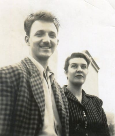 Alejandro Otero and Mercedes Pardo on their wedding day, London, 1951. Photo courtesy of the Otero Pardo Foundation Archives
