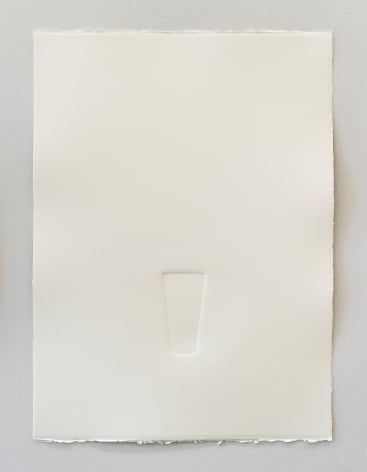 Reynier Leyva Novo, Solid Void #7, 2022. Embossed paper [Fabriano 300 lb.], 22 x 30 in.