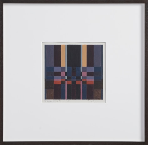 Fanny San&iacute;n, Study for painting No 3 (6), 1980, Acrylic on paper, 14 ⅞ x 19 &frac34; inches