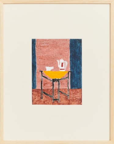 Eleonore Koch,&nbsp;Untitled, 1972, Graphite, tempera and collage on paper, 9 &frac14; x 7 ⅛ in. (23.5 x 18.2 cm.)