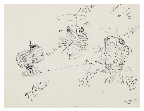 Alejandro Otero, Untitled, 1969. Ink on paper, 8 1/2 x 11 1/16 in.