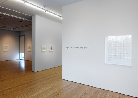 Installation view of Gego: Lines here and there at Sicardi | Ayers | Bacino, 2023.&nbsp;