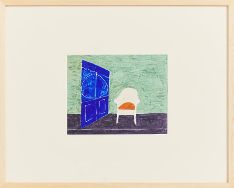 Eleonore Koch,&nbsp;Untitled, 1976. Graphite and tempera on paper, 6 ⅞ x 8 11/16 in. (17.5 x 22 cm.)