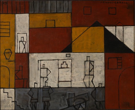 Joaqu&iacute;n Torres-Garc&iacute;a, Rue n&deg;2, Alternate title: Paisaje Contructivista, 1929. Oil on canvas, 28 3/4 x 36 1/4 in.