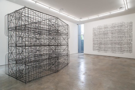 Pablo Siquier, Structure, Installation view, 2013.