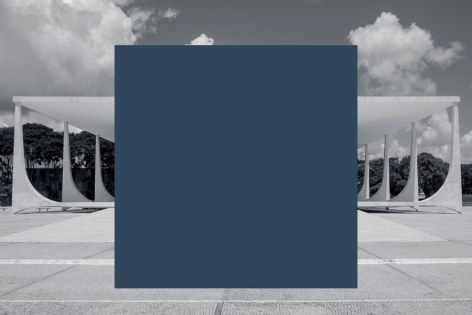 Ricardo Alcaide, Rational Disorder (Pal&aacute;cio da Justi&ccedil;a, Brasilia), 2015. Acrylic paint on plywood on Inkjet print, 47 3/4 x 31 1/2 in. (120 x 80 cm).