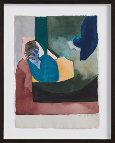 Fanny San&iacute;n, Watercolor No 7, 1968. Watercolor on paper, 19 &frac14; x 15 &frac12; x 1 ⅝ in. (48.9 x 39.4 x 4.1 cm.)