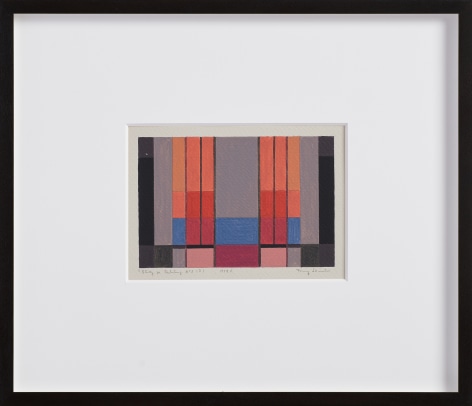 Fanny San&iacute;n, Study for painting No 3 (2), 1979. Acrylic on paper, 8 x 15 &frac12; in. (20.3 x 39.4 cm.)