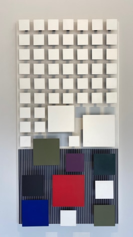 Jes&uacute;s Rafael Soto, Color Inferior, 1991. Wood and Metal, 79 7/8 x 40 1/8 in. (203 x 102 cm.)