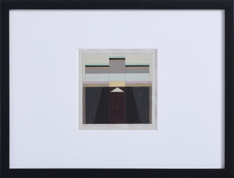 Fanny San&iacute;n, Study for painting No 1 (2), 1987. Acrylic on paper, 16 ⅝ x 21 15/16 x 1 ⅛ in. (42.2 x 55.7 x 2.9 cm.)