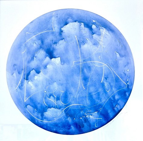 Elliott Puckette, Untitled (Blue Circle), 2023