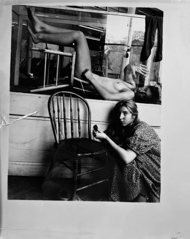 Francesca Woodman&nbsp;, Untitled, Providence, RI. (Self-Portrait and Liza with Chairs)&nbsp;