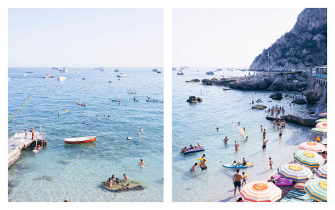 Marina Piccola, Capri (ii), 2022, 40 x 64 (two 40 x 32 inch panels ) Chromogenic prints