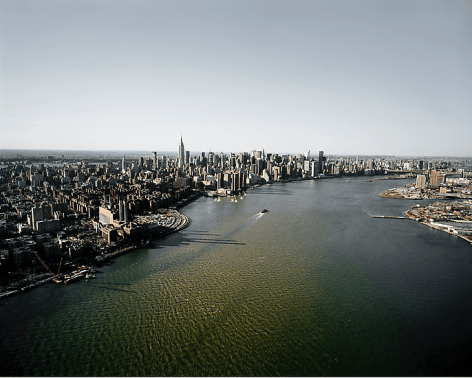  Manhattan and the East River Looking Northwest, 15th Street ConEd Generation Station at Left, NY, 2007, 	24 x 30 inch pigment print - Edition of 5*