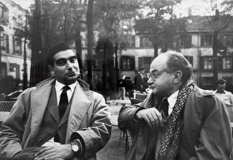 Henri Cartier-Bresson, Magnum cofounders Robert Capa and David &ldquo;Chim&rdquo; Seymour, Montmartre, Place du Tertre, 1952