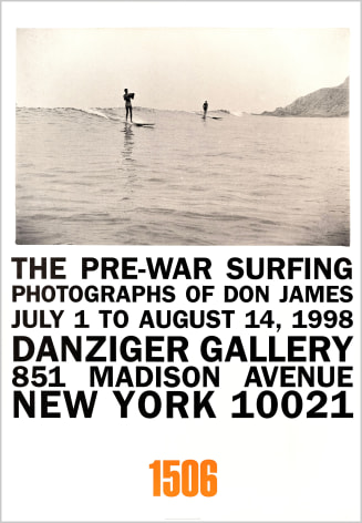 Don James Pre-War Surfiing Poster, 1998, 39 x 27 inches