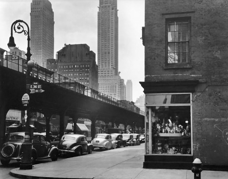 Brett Weston, Train Overpass, East 36th Street, New York. 1943