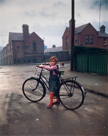 Girl with Bicycle, Dublin. 1966, 20 x 16 inch dye transfer print