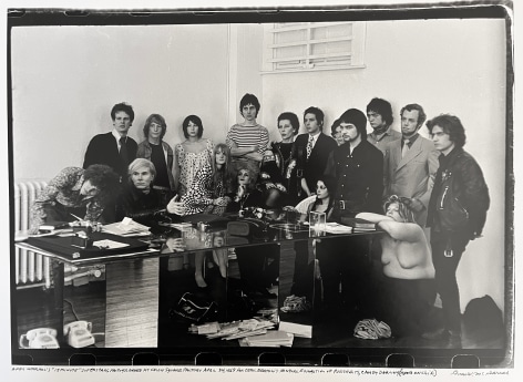 Fred McDarrah, Andy Warhol&rsquo;s &ldquo;15 minute&rdquo; superstars photographed at Union Square Factory, April 24, 1969, for Cecil Beaton&rsquo;s New York exhibition of portraits. Candy Darling (hand on chin).