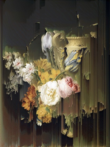 GORDON CHEUNG, Flowers by a Stone Vase (after Stone Vase Peter Faes, c. 1660), 2022